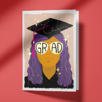 Magical Grad Glasses Congratulations Graduate Foil Greeting Card