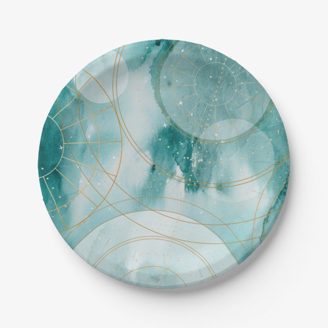 Magical Graduation Stars II Paper Plates (Front)