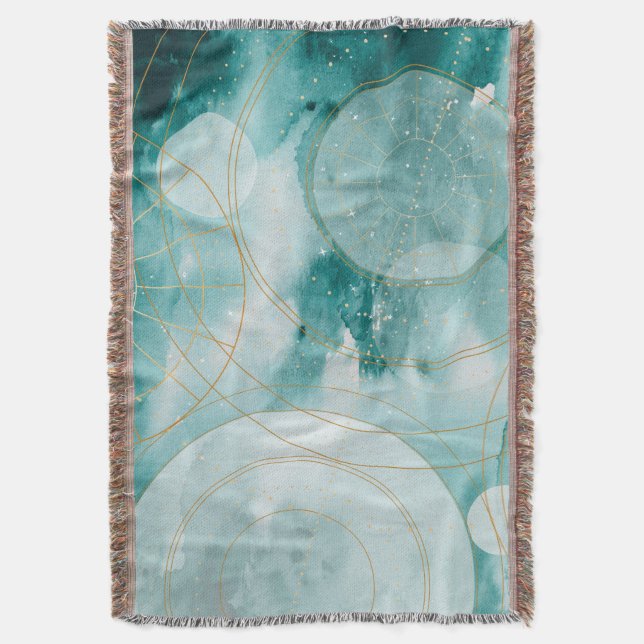 Magical Graduation Stars II Throw Blanket (Front Vertical)