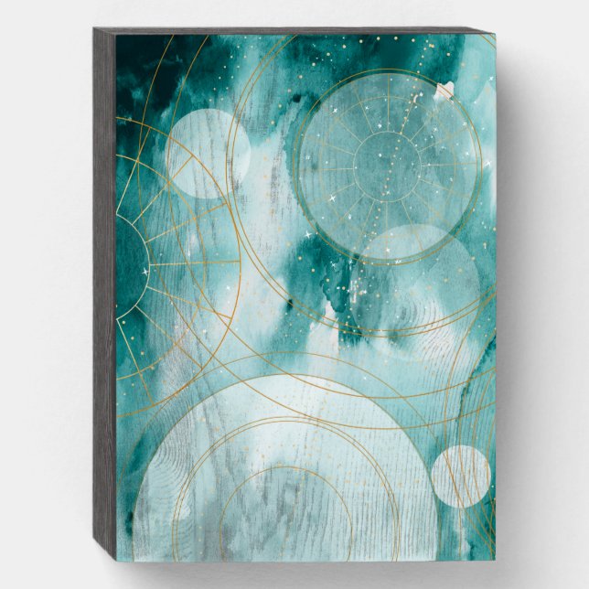 Magical Graduation Stars II Wooden Box Sign (Front Vertical)