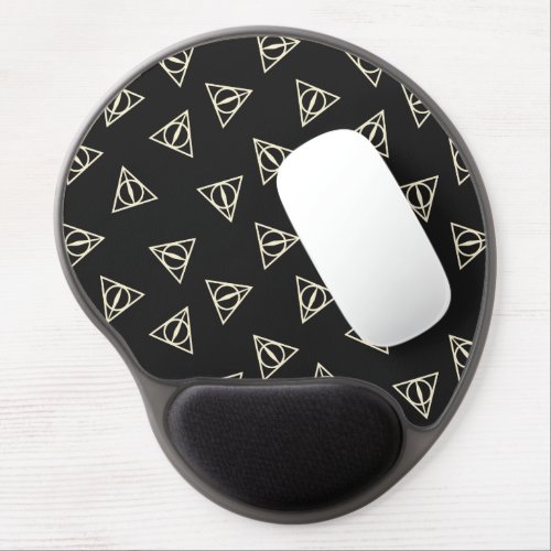 Magical Grey Yellow Triangle Circle Wand Symbol Gel Mouse Pad