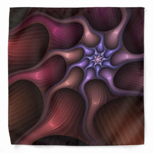 Magical Growth Modern Abstract Colorful Fractal Bandana