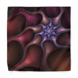 Magical Growth Modern Abstract Colorful Fractal Bandana