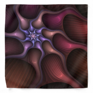 Magical Growth Modern Abstract Colorful Fractal Bandana