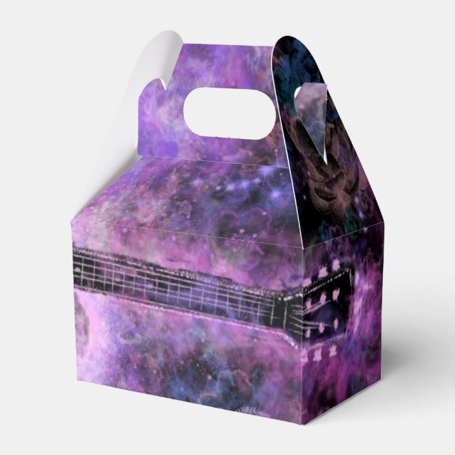 Magical Guitar Favor Boxes (Front Side)