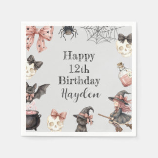Magical Halloween Birthday Napkins