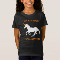 Magical Halloween Candy Corn Unicorn T-Shirt