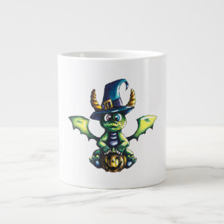 Magical Halloween Dragon Design Giant Coffee Mug