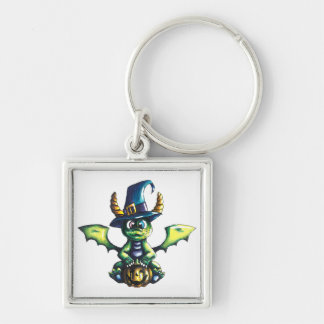 Magical Halloween Dragon Design Keychain