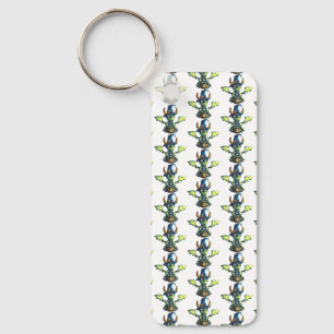 Magical Halloween Dragon Design Keychain