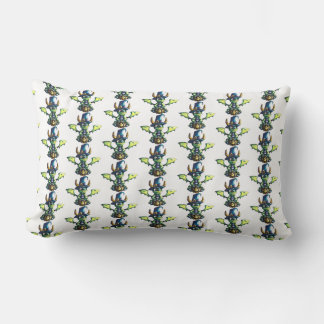Magical Halloween Dragon Design Lumbar Pillow