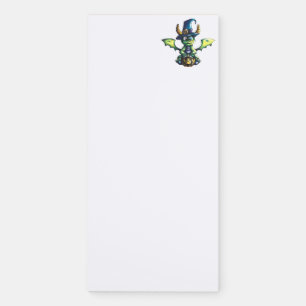 Magical Halloween Dragon Design Magnetic Notepad