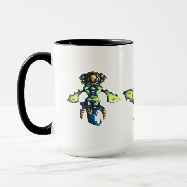 Magical Halloween Dragon Design Mug (Left)
