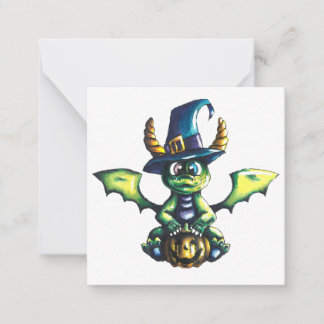 Magical Halloween Dragon Design Note Card