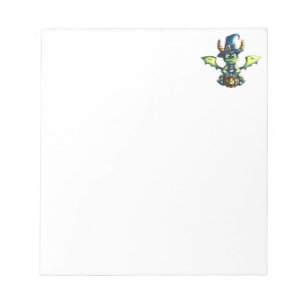 Magical Halloween Dragon Design Notepad