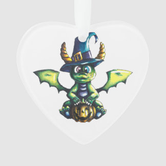 Magical Halloween Dragon Design Ornament