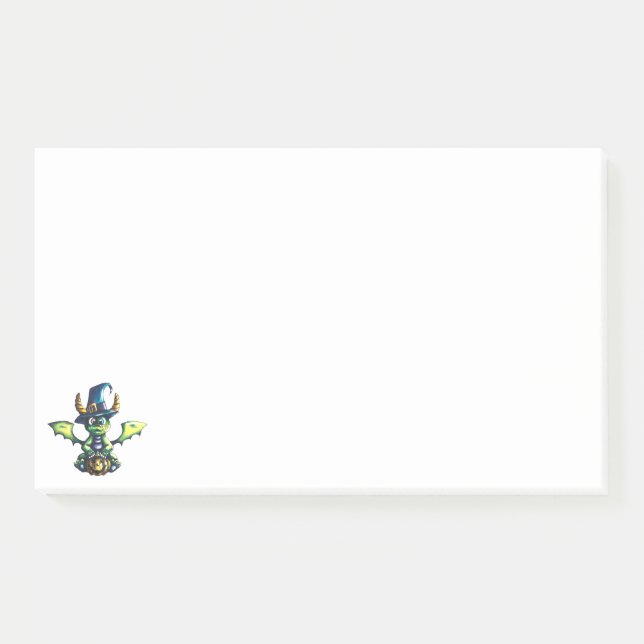 Magical Halloween Dragon Design Post-it Notes (Front)