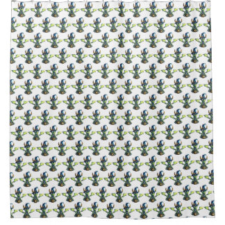 Magical Halloween Dragon Design Shower Curtain