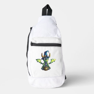 Magical Halloween Dragon Design Sling Bag