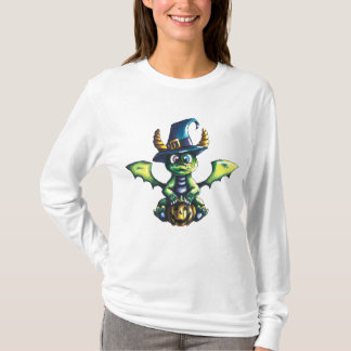 Magical Halloween Dragon Design T-Shirt
