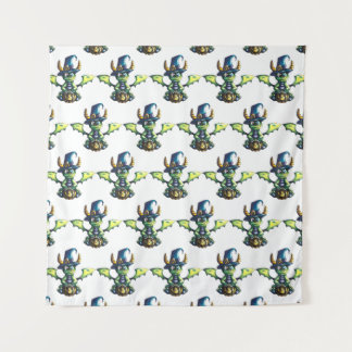 Magical Halloween Dragon Design Tapestry