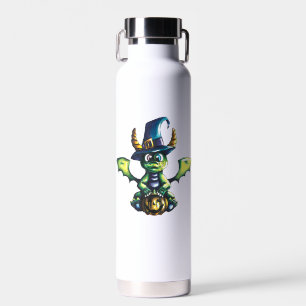 Magical Halloween Dragon Design Water Bottle