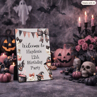 Magical Halloween Party Plaque