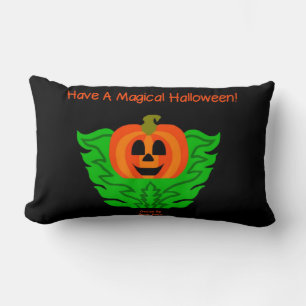Magical Halloween Pumpkin Lumbar Pillow