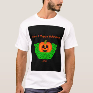 Magical Halloween Pumpkin Men's White T Shirt