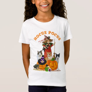 Magical Halloween with Witch Cats and Pumpkin T-Shirt