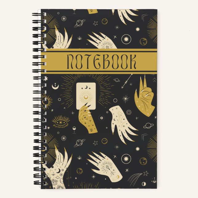 Magical Hands Witchy  Notebook (Front)