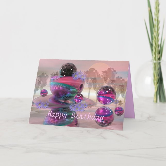 Magical Happy Birthday card (Front)