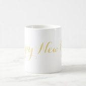 Magical Happy New Year Faux Gold Coffee Milk Tea Magic Mug (Center)