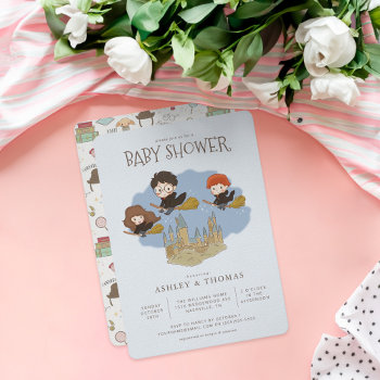 Magical Harry Potter And Hogwarts Baby Shower Invitation by harrypotter at Zazzle