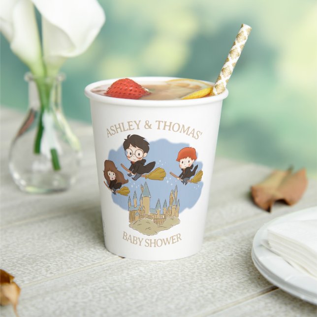 Magical Harry Potter and Hogwarts Baby Shower Paper Cups (Insitu)