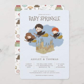Magical Harry Potter And Hogwarts Baby Sprinkle Invitation by harrypotter at Zazzle