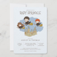 Magical Harry Potter and Hogwarts Baby Sprinkle Invitation