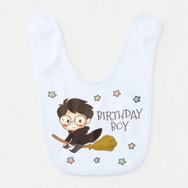 Magical HARRY POTTER™ and Hogwarts Birthday Baby Bib (Front)