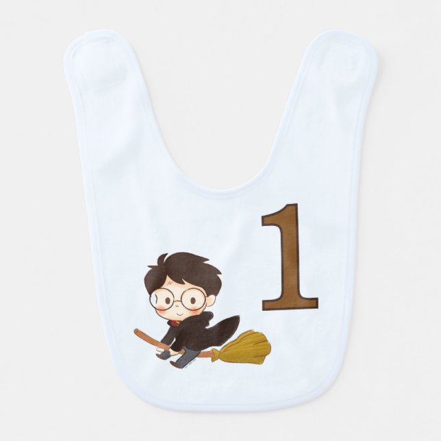 Magical HARRY POTTER™ and Hogwarts Birthday Baby Bib (Front)