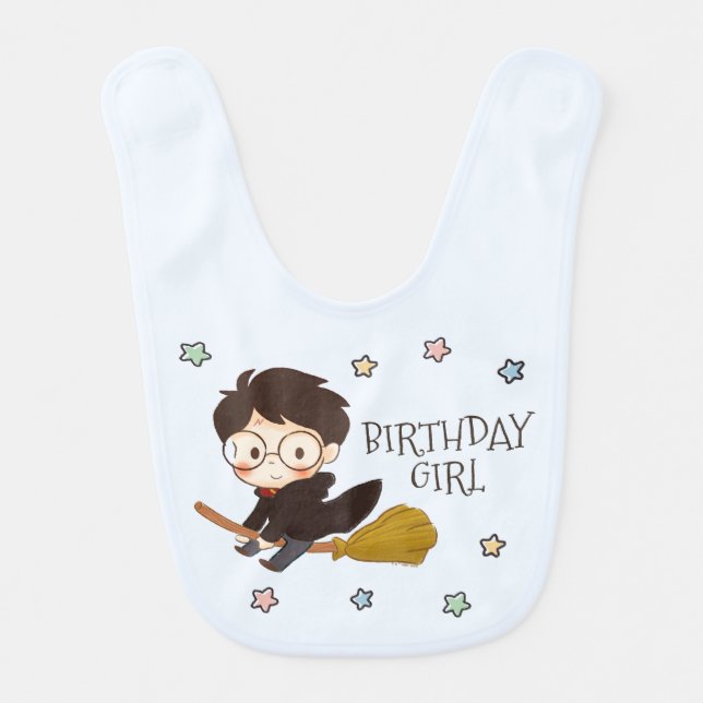 Magical HARRY POTTER™ and Hogwarts Birthday Baby Bib (Front)