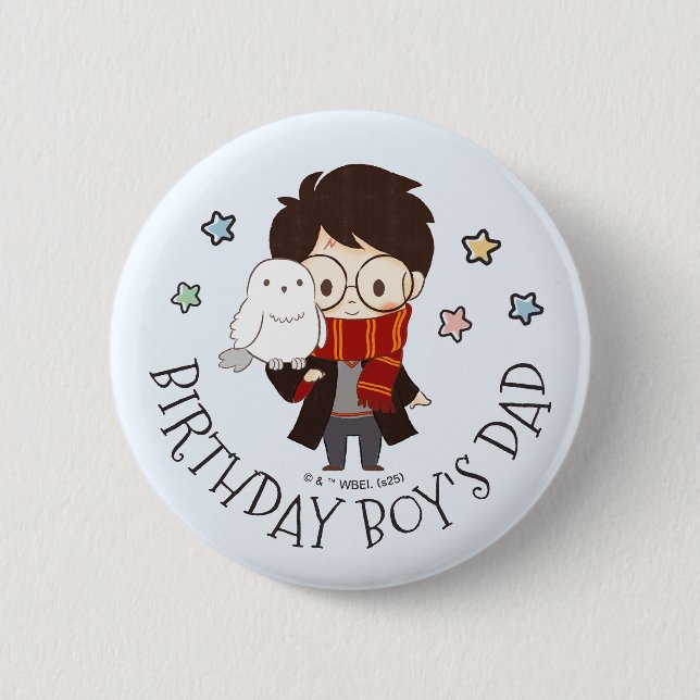 Magical HARRY POTTER™ and Hogwarts Birthday Button (Front)