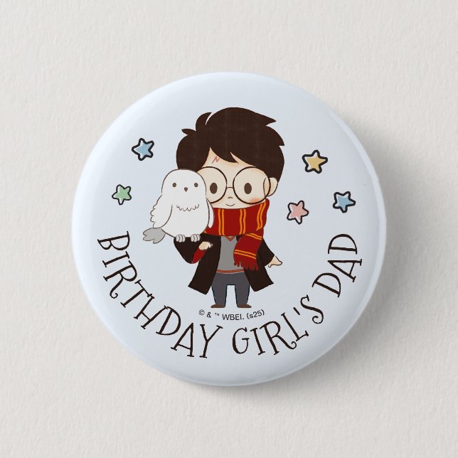 Magical HARRY POTTER™ and Hogwarts Birthday Button (Front)