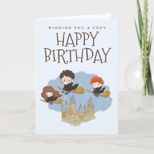 Magical Harry Potter and Hogwarts Birthday Card