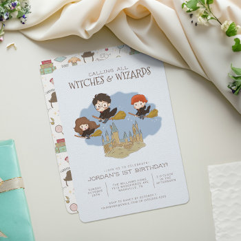 Magical Harry Potter And Hogwarts Birthday Invitation by harrypotter at Zazzle