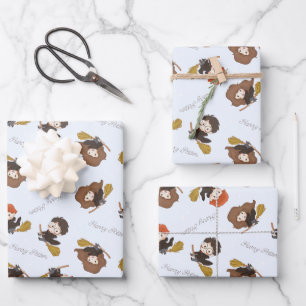 Magical HARRY POTTER™ and Hogwarts Birthday Wrapping Paper Sheets