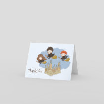 Magical Harry Potter and Hogwarts Thank You Card