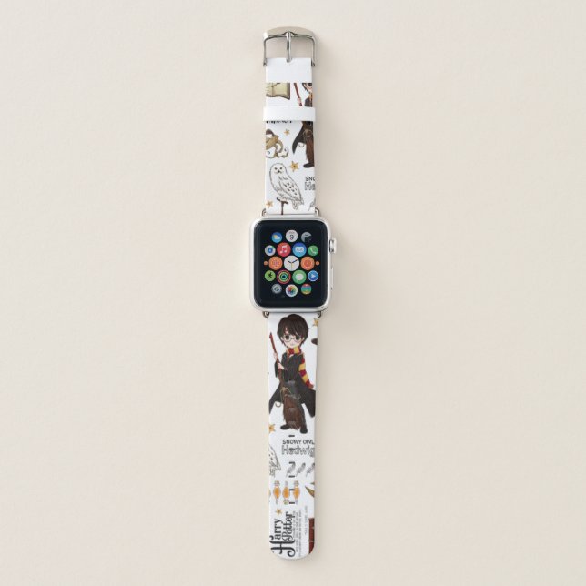 Magical HARRY POTTER™ Watercolor Apple Watch Band (Front)
