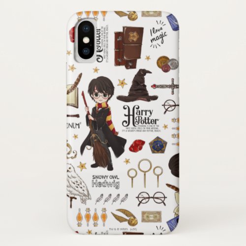 Magical HARRY POTTER Watercolor iPhone X Case