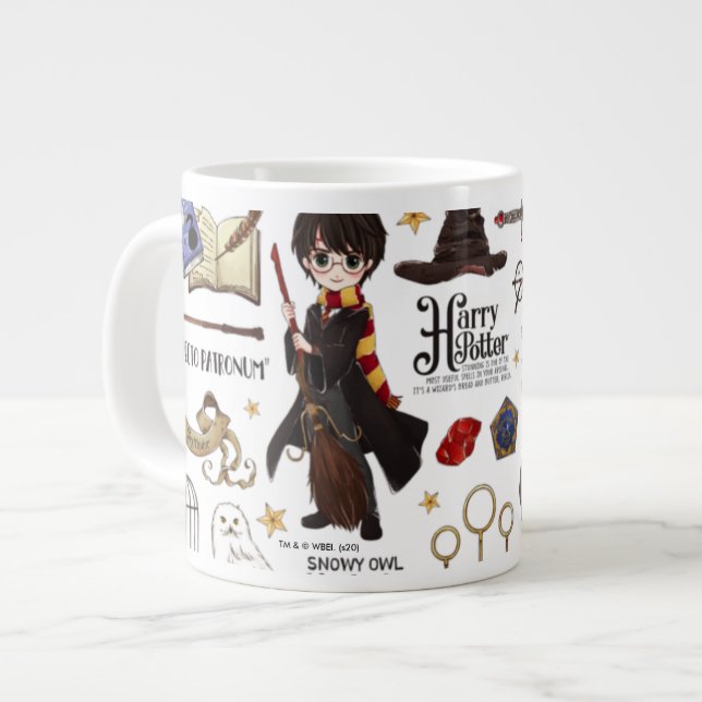 Magical HARRY POTTER™ Watercolor Giant Coffee Mug (Front Left)
