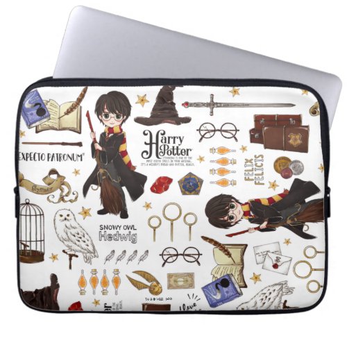 Magical HARRY POTTER Watercolor Laptop Sleeve